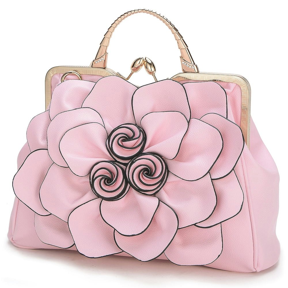 Ruiatoo Flower Satchel Tote Handbag: $36.99