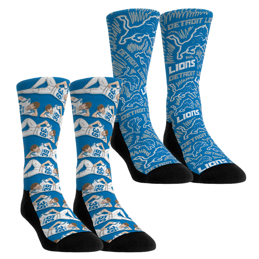 Rock Em Socks Jake Bates Detroit Lions 2-Pack Crew Socks: $39.99 Rock Em Socks Jake Bates Detroit Lions 2-Pack Crew Socks: $39.99