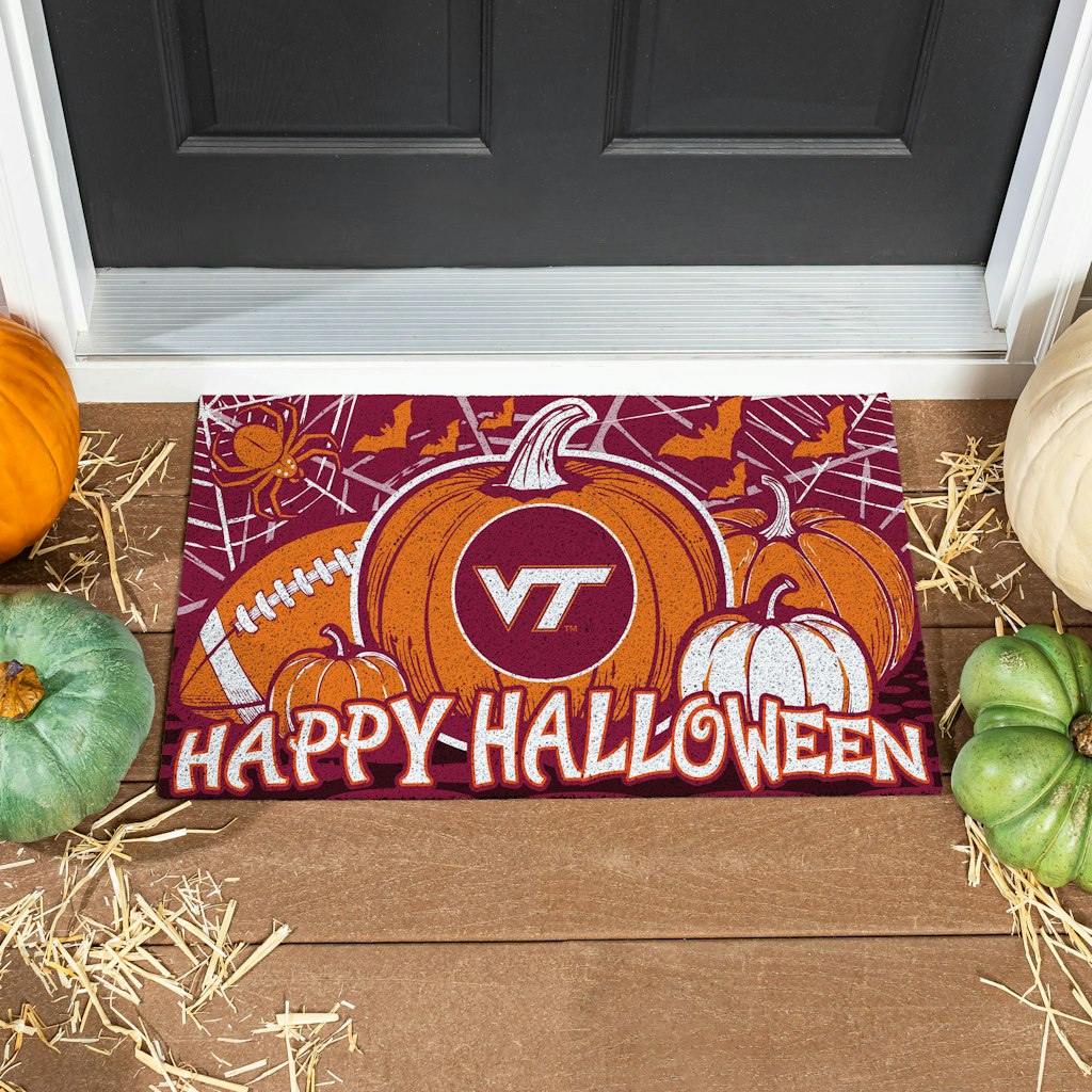 Virginia Tech Hokies 28" x 16" Halloween Turf Door Mat: $39.99 Virginia Tech Hokies 28" x 16" Halloween Turf Door Mat: $39.99