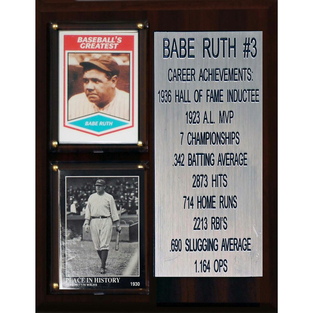 Babe Ruth New York Yankees 8"x10" Plaque: $29.99 Babe Ruth New York Yankees 8"x10" Plaque: $29.99