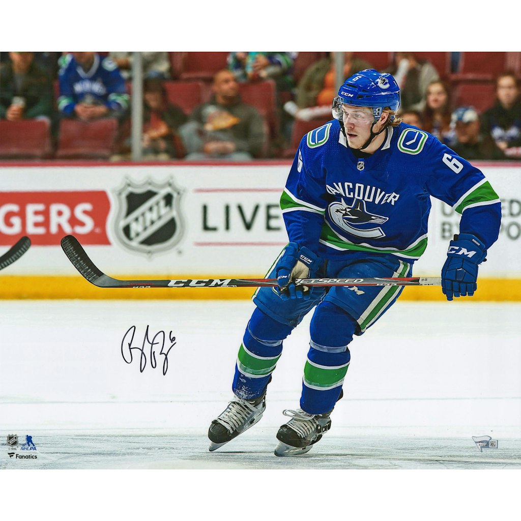 Brock Boeser Vancouver Canucks Autographed 16" x 20" Skating Photograph: $59.99 Brock Boeser Vancouver Canucks Autographed 16" x 20" Skating Photograph: $59.99