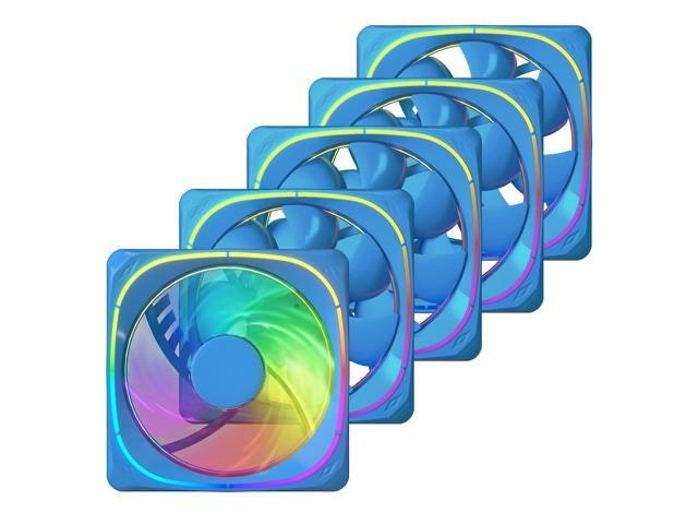 Vetroo 120mm Addressable RGB PC Case Fan 5-Pack: $39.99