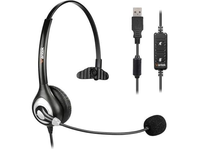 USB Noise-Cancelling Headset with Microphone: $50.52 USB Noise-Cancelling Headset with Microphone: $50.52