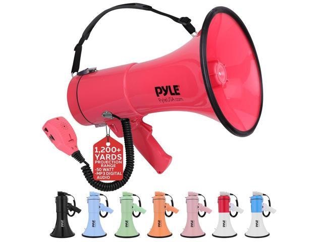 Pyle 50W Portable Megaphone with Siren and Recording PMPRA514RD: $62.99