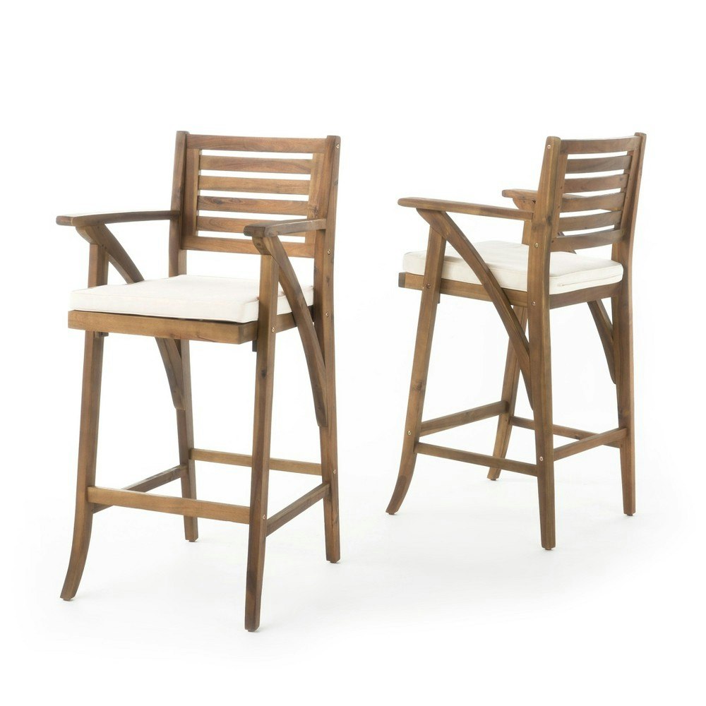 Christopher Knight Home Hermosa Acacia Wood Outdoor Barstool 2-Pack: $245.99 Christopher Knight Home Hermosa Acacia Wood Outdoor Barstool 2-Pack: $245.99