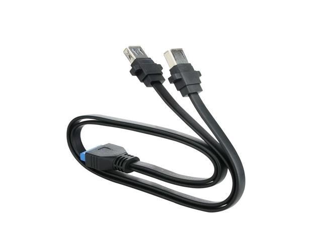 Dual Port USB 3.0 Panel Mount to Motherboard 20-Pin Header Cable: $17.39 Dual Port USB 3.0 Panel Mount to Motherboard 20-Pin Header Cable: $17.39