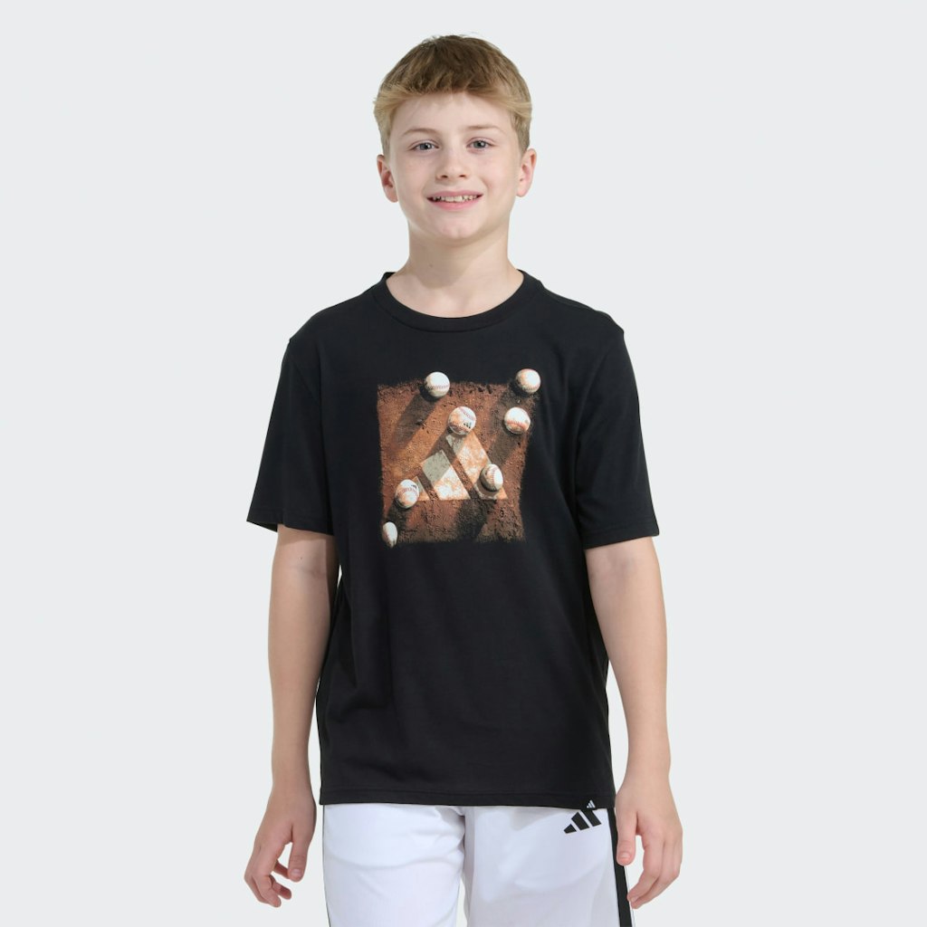 SS 3-Bar Baseball Plate Tee: $14