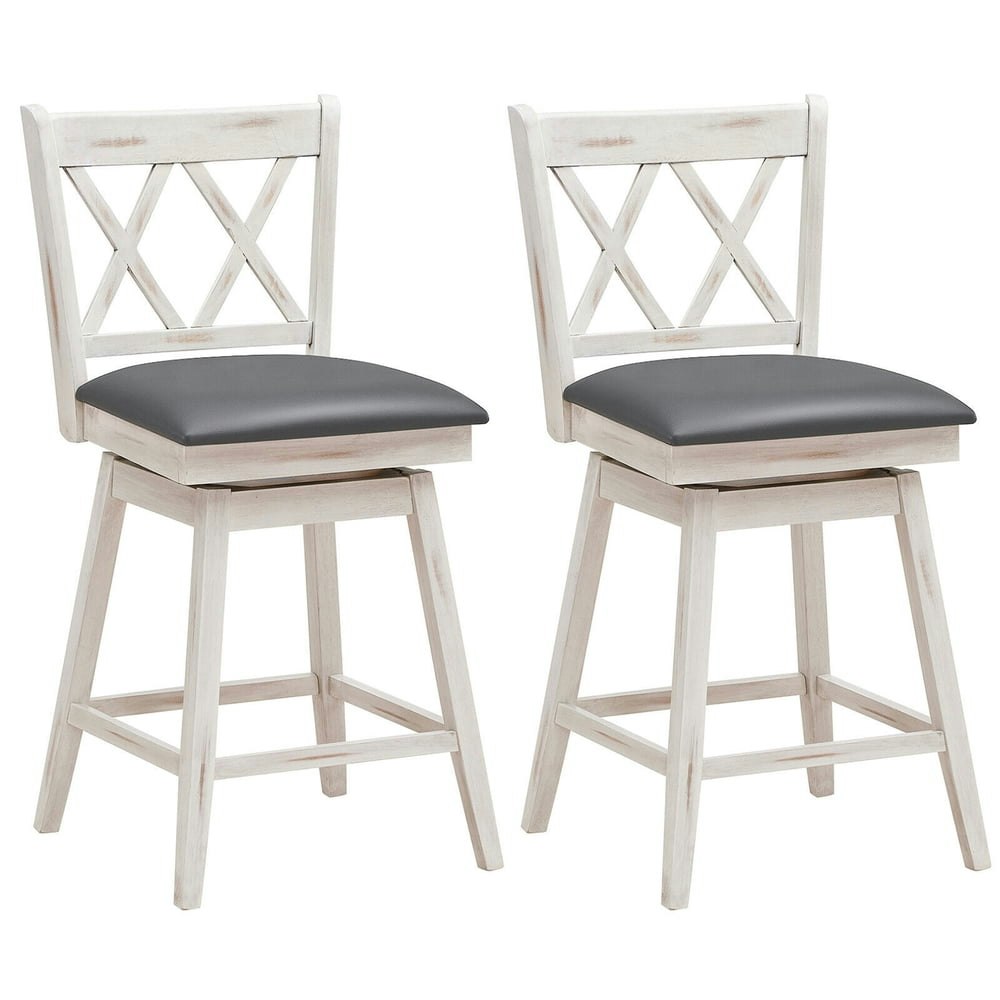 Gymax Swivel Counter Height Barstool 2-Pack: $129.70 Gymax Swivel Counter Height Barstool 2-Pack: $129.70