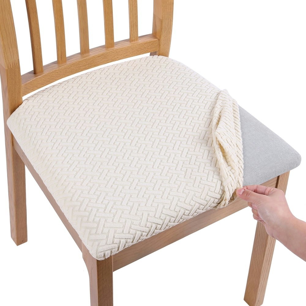 Smiry Stretch Jacquard Dining Chair Seat Cover 2-Pack: $8.99 Smiry Stretch Jacquard Dining Chair Seat Cover 2-Pack: $8.99