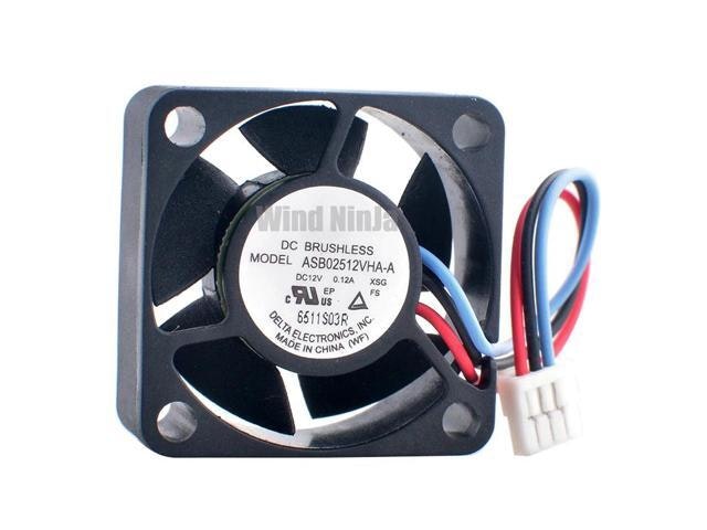 Delta ASB02512VHA-A 25mm DC 12V 0.12A 3-Pin Cooling Fan: $58.73 Delta ASB02512VHA-A 25mm DC 12V 0.12A 3-Pin Cooling Fan: $58.73