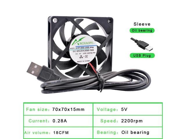 70x70x15mm DC 5V USB Silent Cooling Fan: $19 70x70x15mm DC 5V USB Silent Cooling Fan: $19