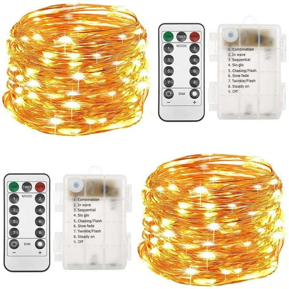 33-Foot 100-LED Fairy String Lights 2-Pack: $13.92 33-Foot 100-LED Fairy String Lights 2-Pack: $13.92