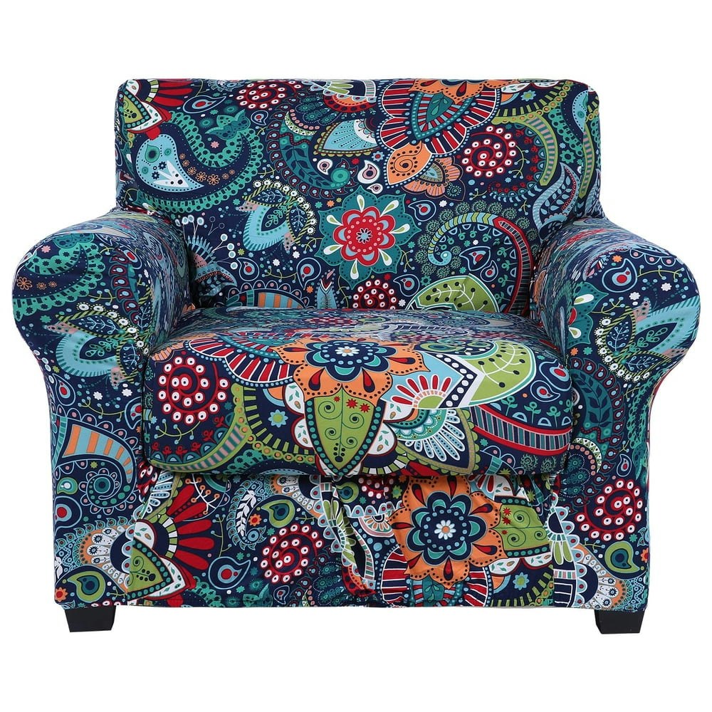 Smiry 2-Piece Stretch Paisley Floral Chair Cover: $17.99 Smiry 2-Piece Stretch Paisley Floral Chair Cover: $17.99
