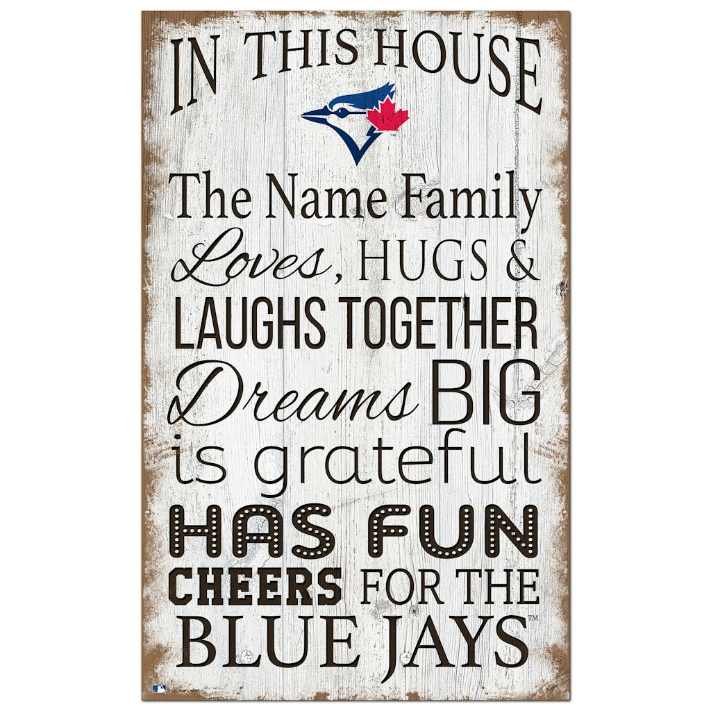 Toronto Blue Jays Personalized 11" x 19" Sign: $54.99