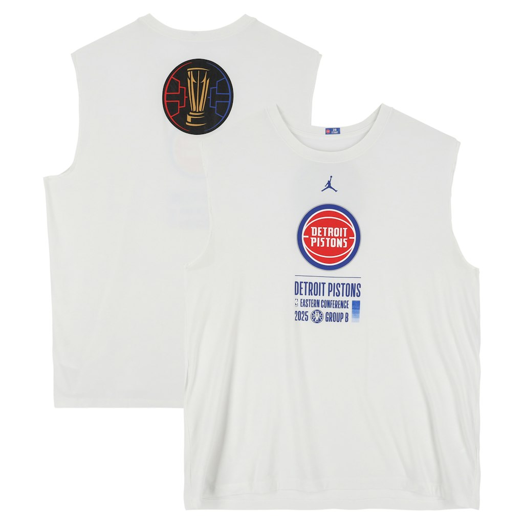 Detroit Pistons Jordan Brand NBA Cup Sleeveless Shirt 2XL: $74.99