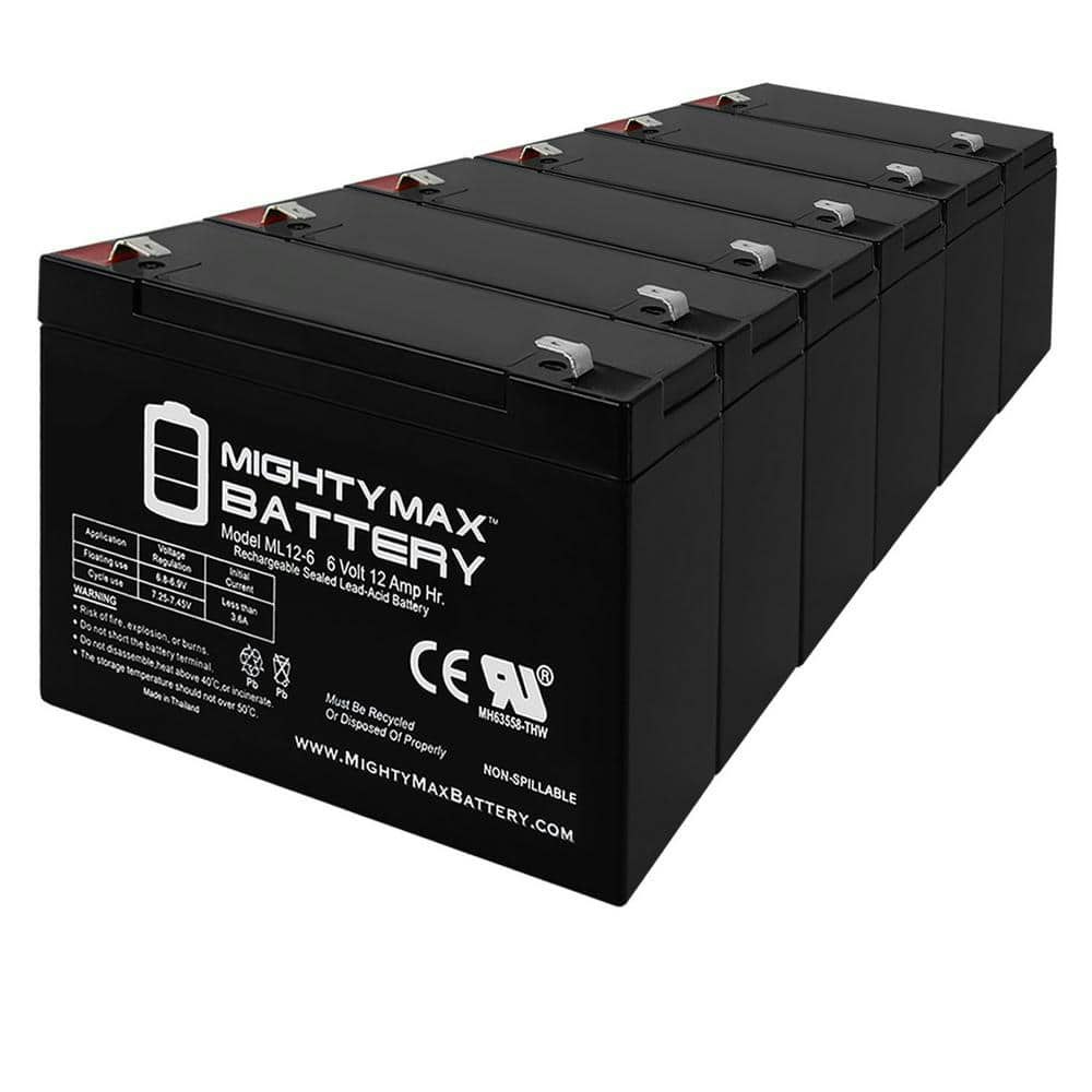 6V 12AH F2 UPS Replacement Battery 6-Pack: $95.99 6V 12AH F2 UPS Replacement Battery 6-Pack: $95.99