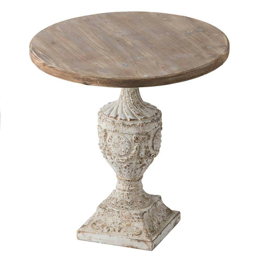 30-Inch Antique Off-White Round Metal Coffee Table: $479 30-Inch Antique Off-White Round Metal Coffee Table: $479