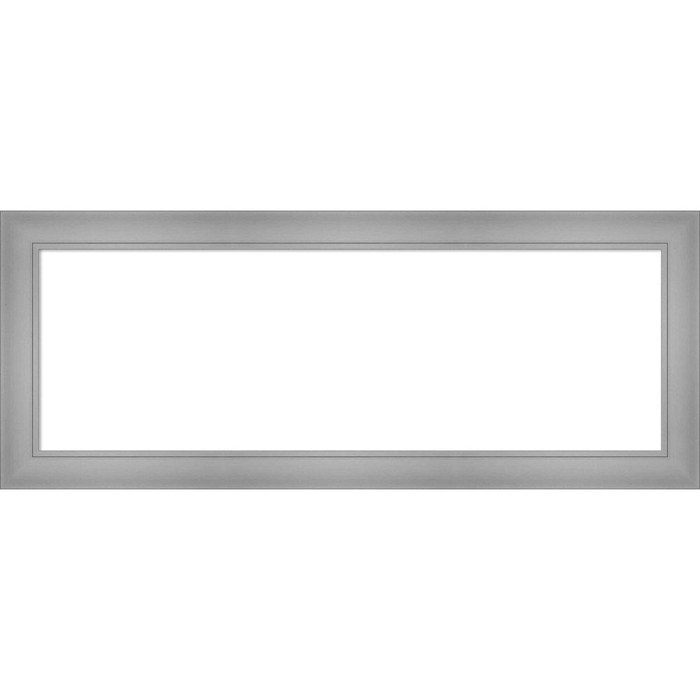 Amanti Art 16"x40" Flair Polished Nickel Framed Magnetic Dry Erase Board: $140.99