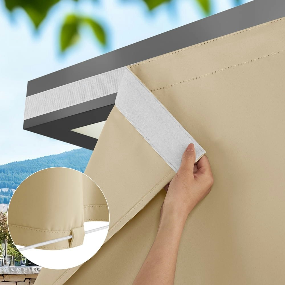 Nicetown Rod-Free Outdoor Patio Curtain 2-Panel Set: $34.99 Nicetown Rod-Free Outdoor Patio Curtain 2-Panel Set: $34.99