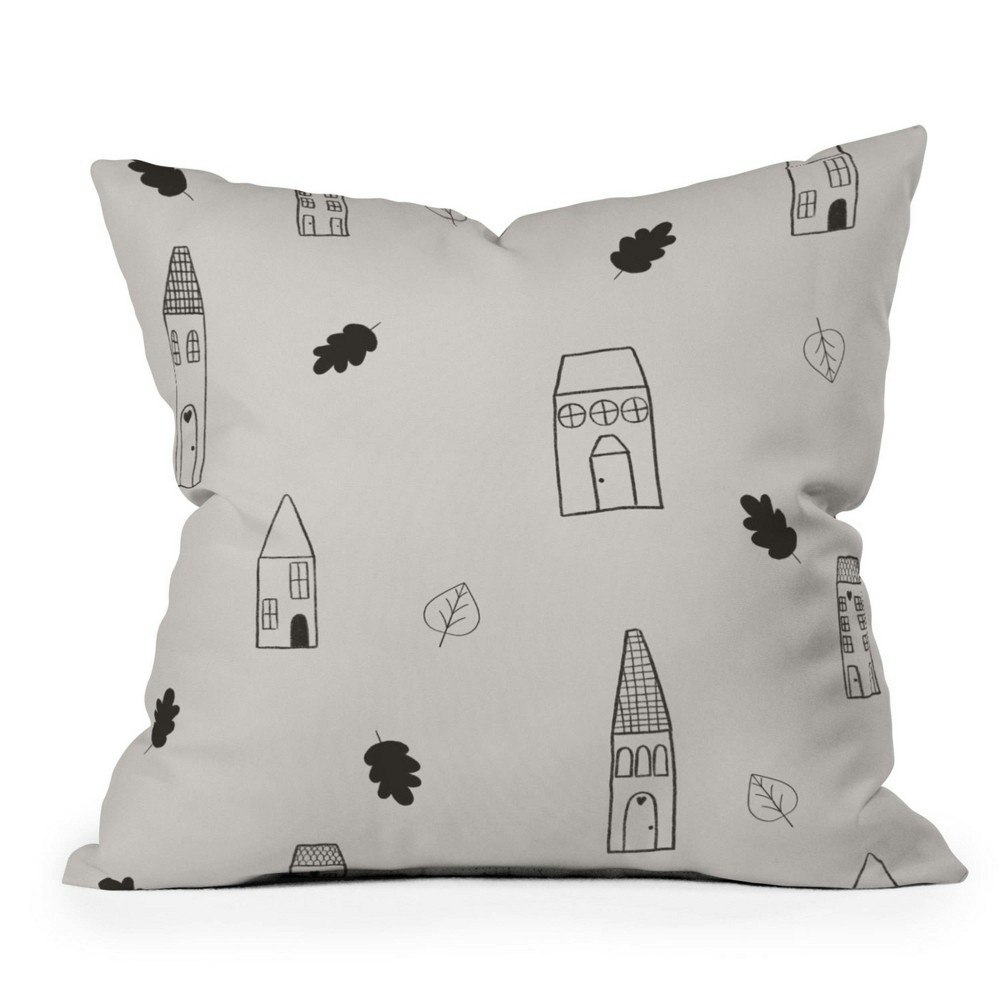 Deny Designs Menina Lisboa Scandinavian Houses 16\"x16\" Throw Pillow: $45 Deny Designs Menina Lisboa Scandinavian Houses 16\"x16\" Throw Pillow: $45