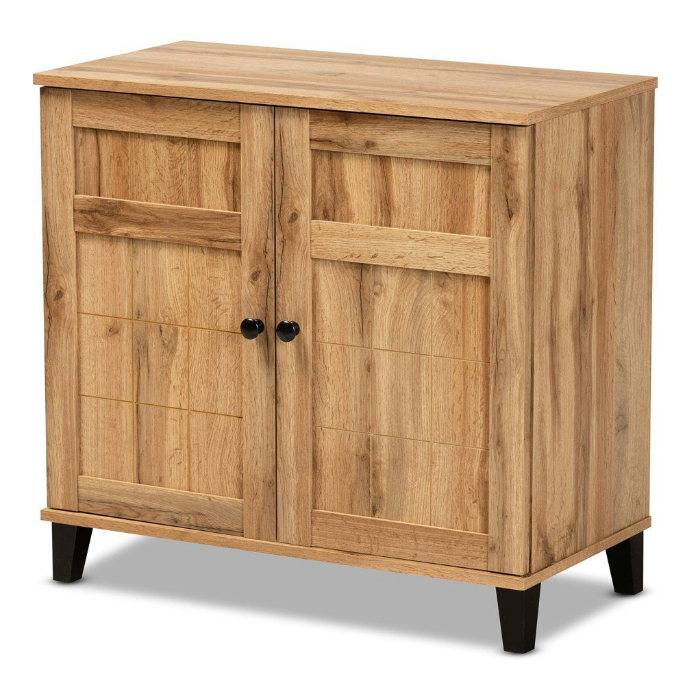 Baxton Studio Glidden 2-Door Wood Shoe Storage Cabinet: $177.99 Baxton Studio Glidden 2-Door Wood Shoe Storage Cabinet: $177.99