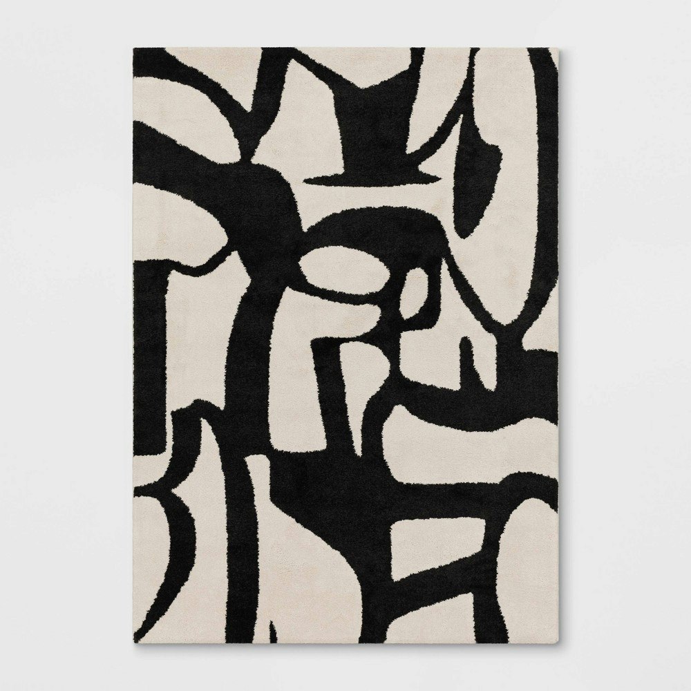 Threshold 5'x7' Abstract Inkblot Rug: $130 Threshold 5'x7' Abstract Inkblot Rug: $130