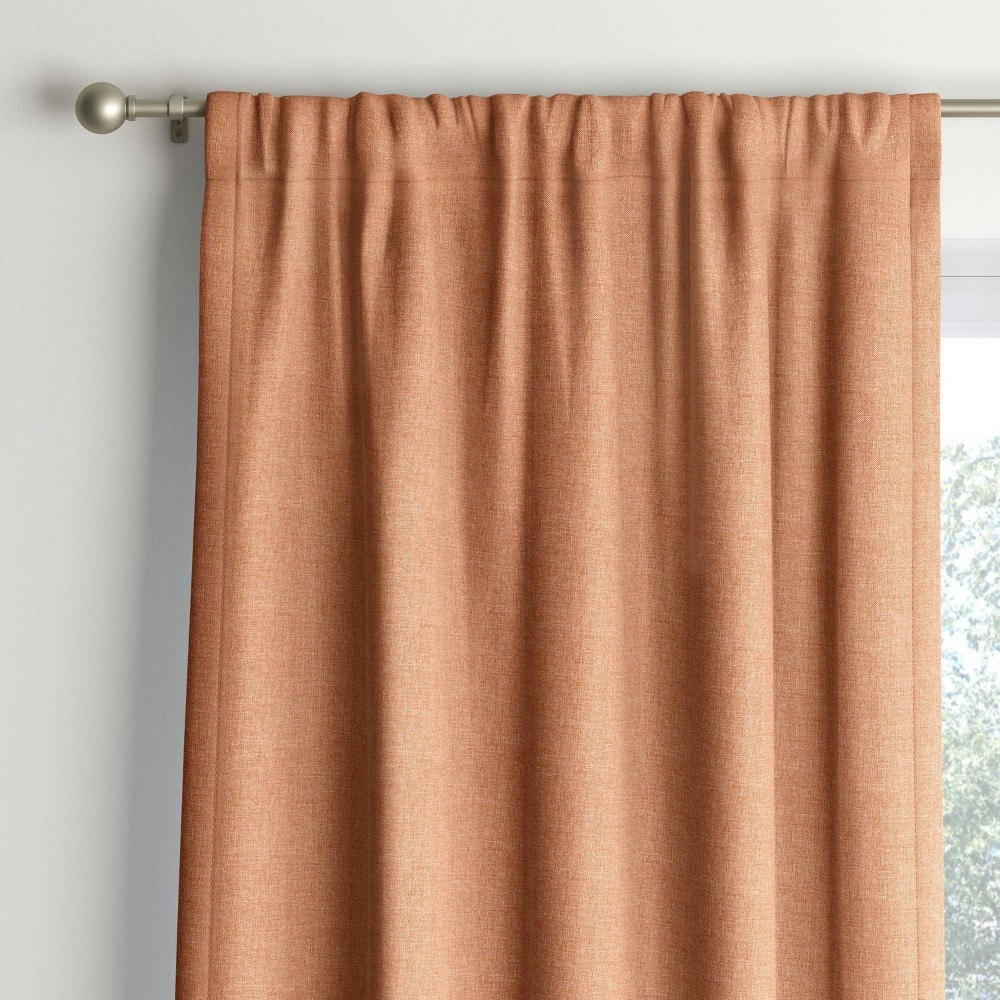 Room Essentials 42" x 63" Heathered Thermal Room Darkening Curtain Panel: $12