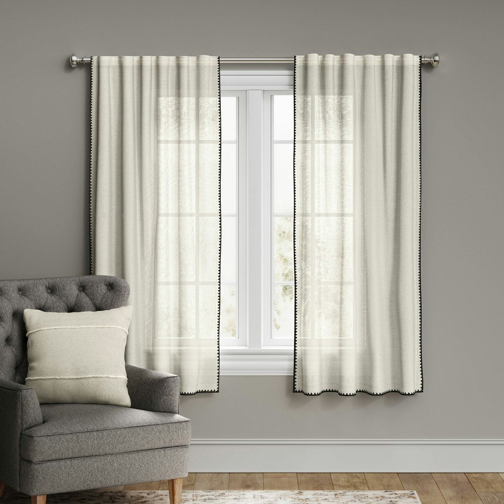 Threshold 54"x108" Light Filtering Window Curtain Panel: $35 Threshold 54"x108" Light Filtering Window Curtain Panel: $35