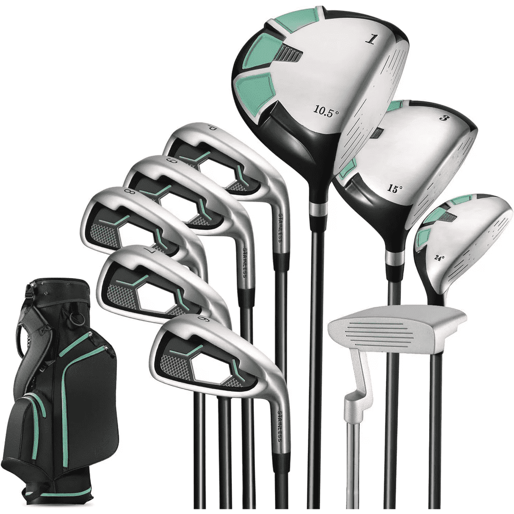 Naipo 9-Piece Right-Handed Golf Club Set with Stand Bag: $189.98 Naipo 9-Piece Right-Handed Golf Club Set with Stand Bag: $189.98