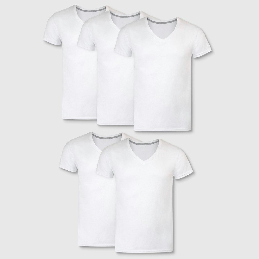 Hanes Premium Men's Slim Fit V-Neck T-Shirt 5-Pack: $27 Hanes Premium Men's Slim Fit V-Neck T-Shirt 5-Pack: $27