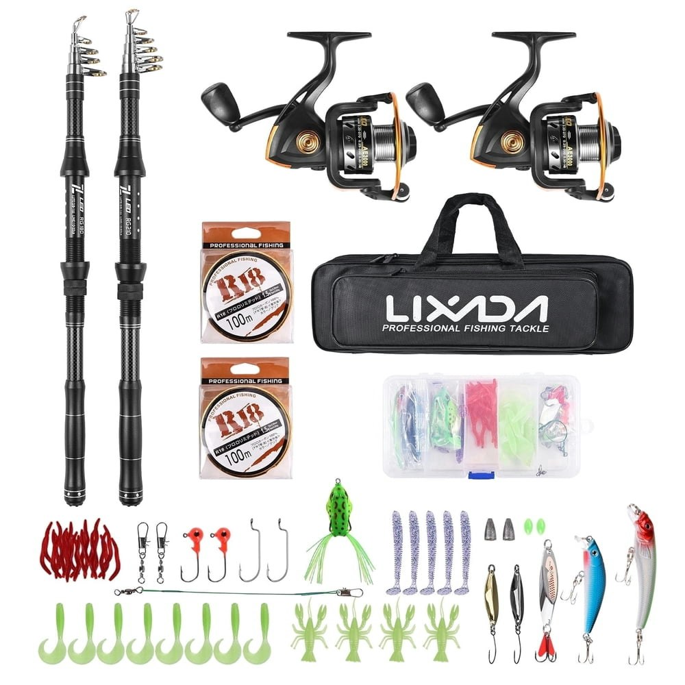 Lixada Telescopic Fishing Rod and Spinning Reel Combo: $49.99 Lixada Telescopic Fishing Rod and Spinning Reel Combo: $49.99