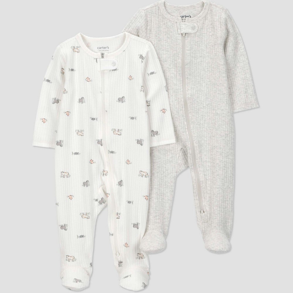 Carter's Just One You Baby Animals Footed Pajamas 2-Pack: $11 Carter's Just One You Baby Animals Footed Pajamas 2-Pack: $11