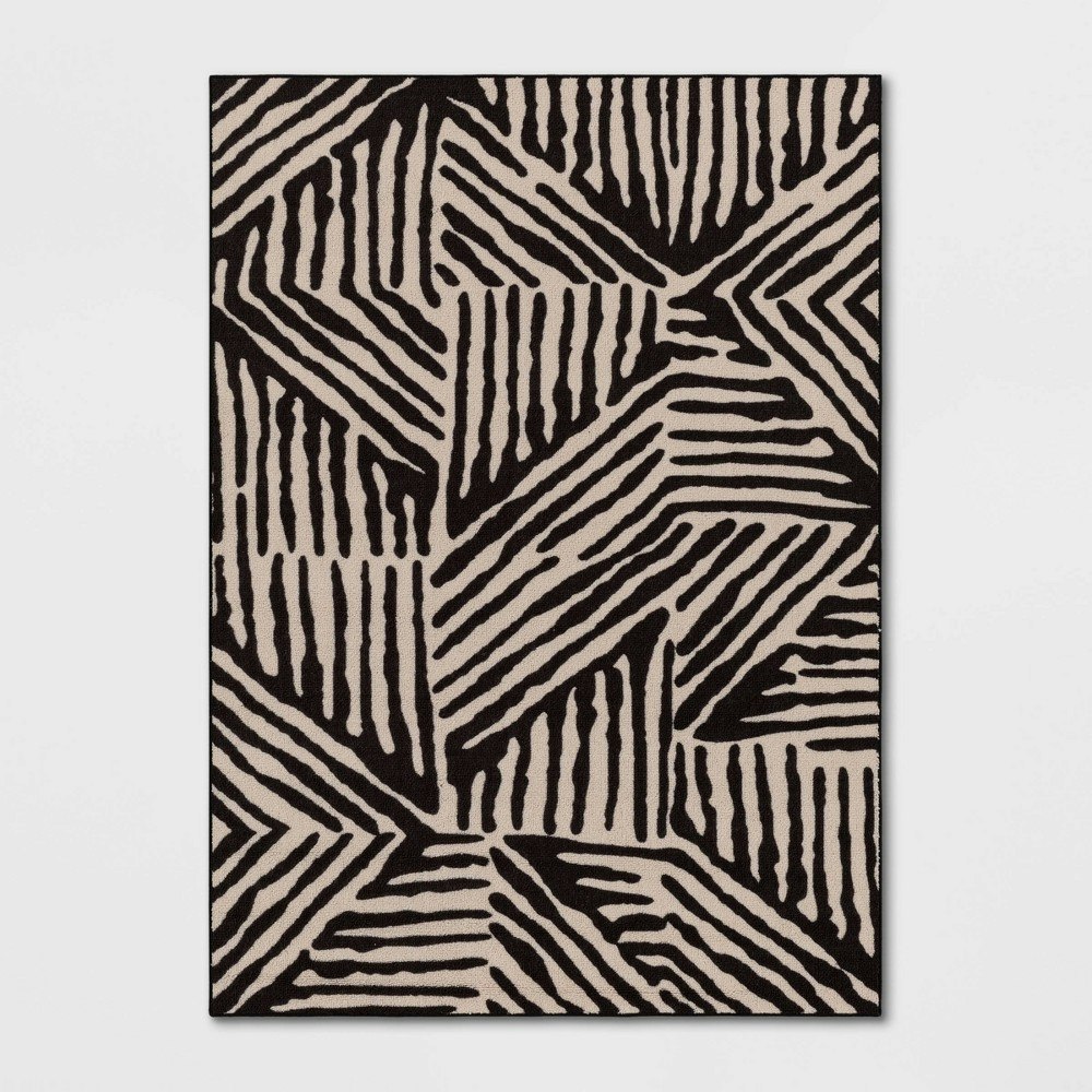 Threshold 5'x7' Abstract Lines Tufted Rug: $80 Threshold 5'x7' Abstract Lines Tufted Rug: $80