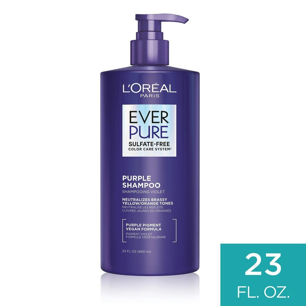L'Oreal Paris EverPure Sulfate Free Purple Shampoo 23-oz.: $17.99