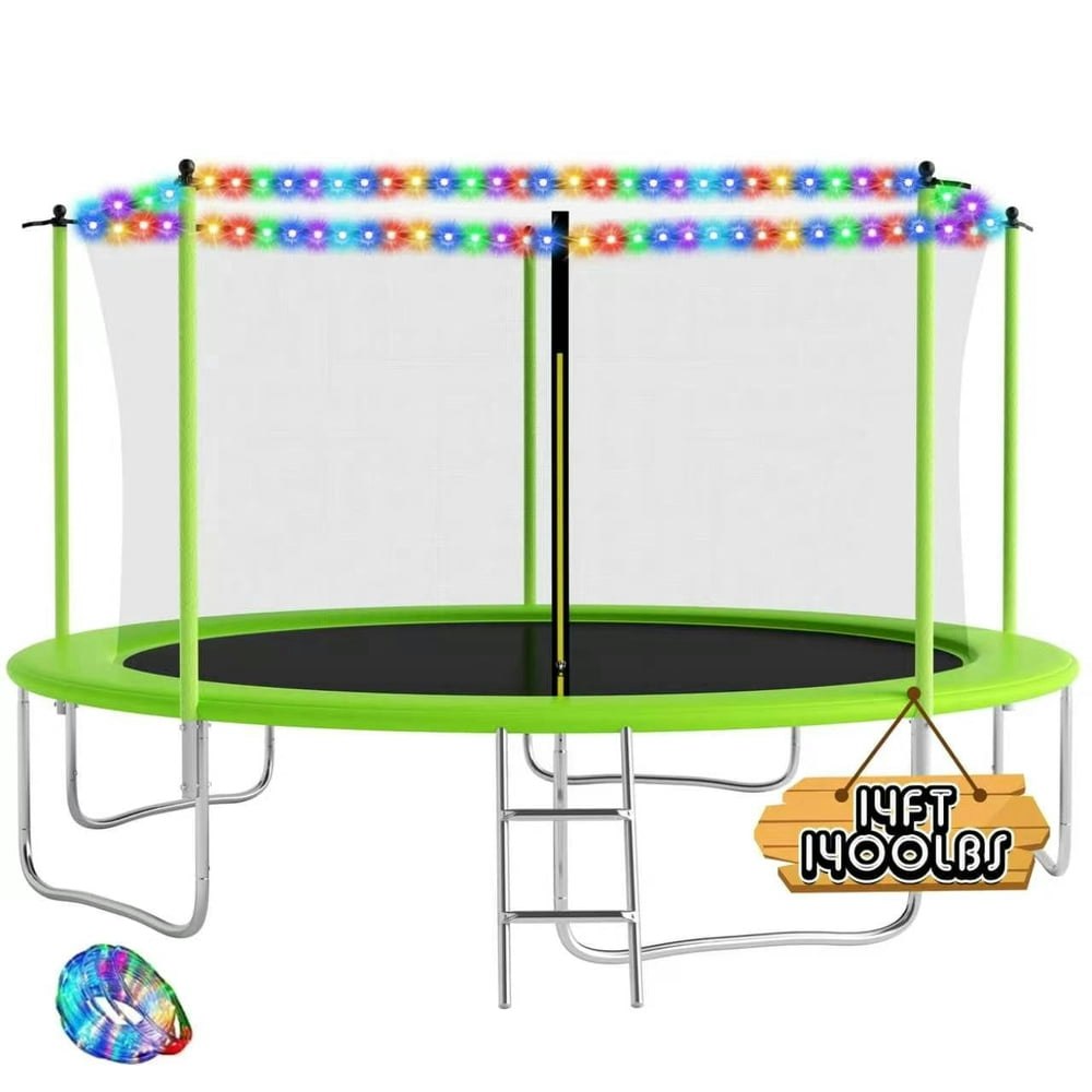 Ovatoys 14-Foot 1,400-Pound Trampoline with Enclosure: $176.86