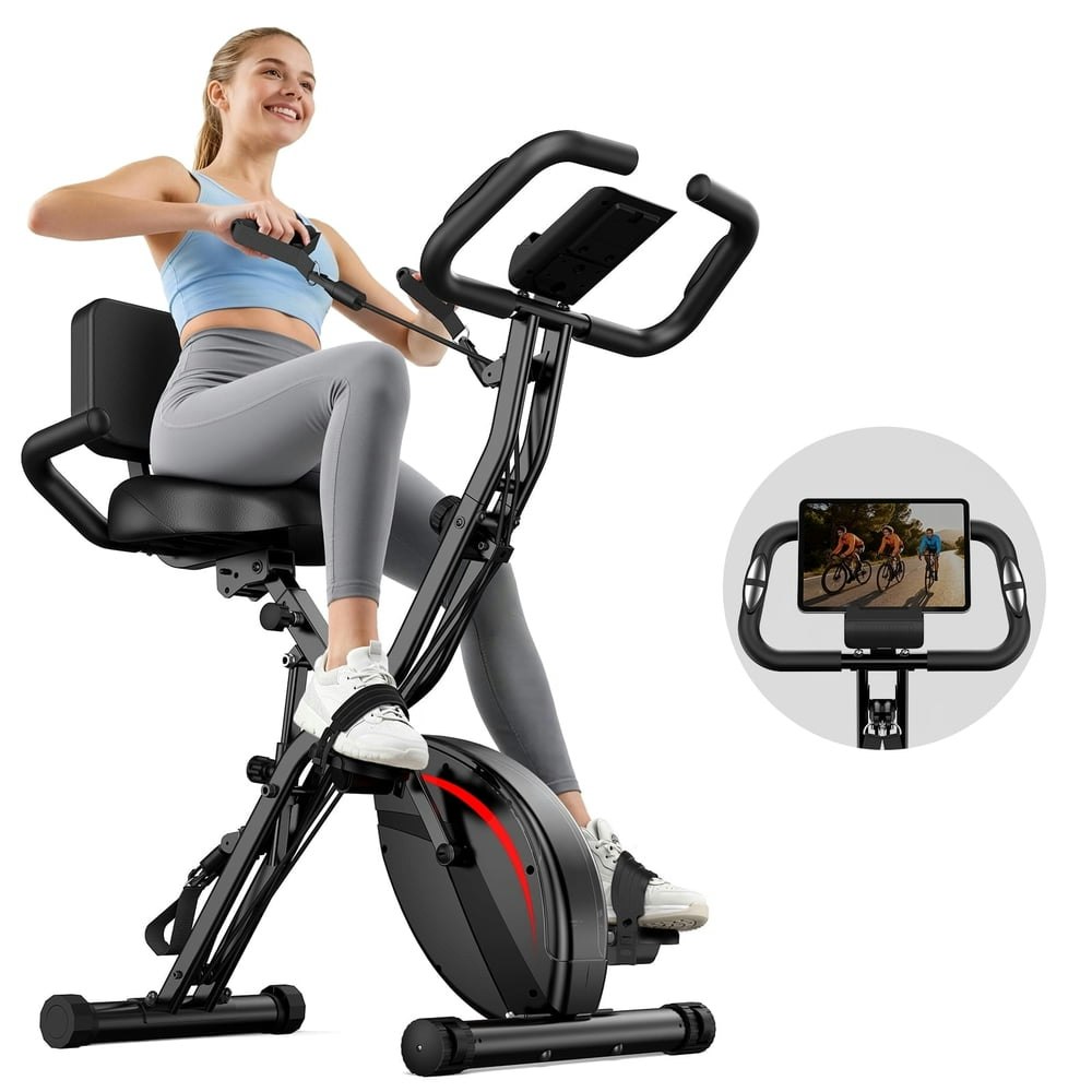 Upgo 5-in-1 Folding Exercise Bike: $116.99