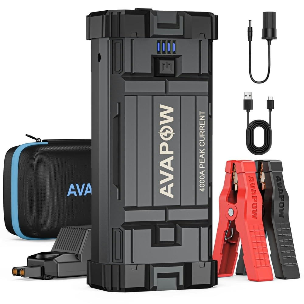 Avapow 4,000A Jump Starter: $55.99 Avapow 4,000A Jump Starter: $55.99