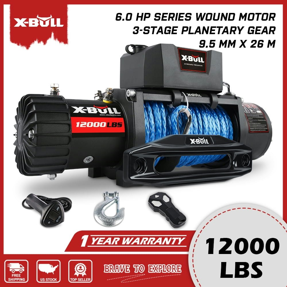 X-BULL 12,000lb 12V Electric Winch: $278.90