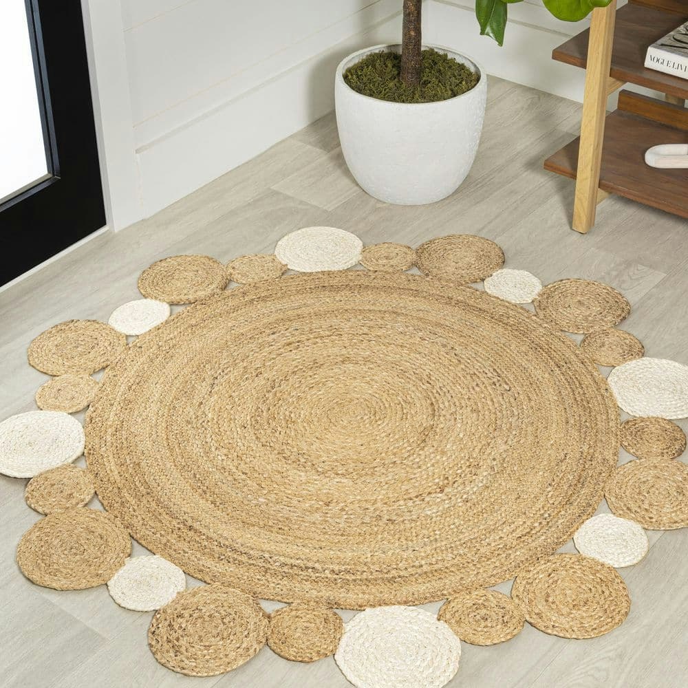Ayana 5-Foot Round Two-Tone Jute Area Rug: $108.99 Ayana 5-Foot Round Two-Tone Jute Area Rug: $108.99