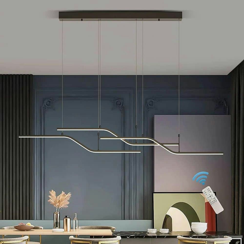 45-Watt 3-Light Modern Dimmable Integrated LED Kitchen Island Pendant Light: $115.99 45-Watt 3-Light Modern Dimmable Integrated LED Kitchen Island Pendant Light: $115.99