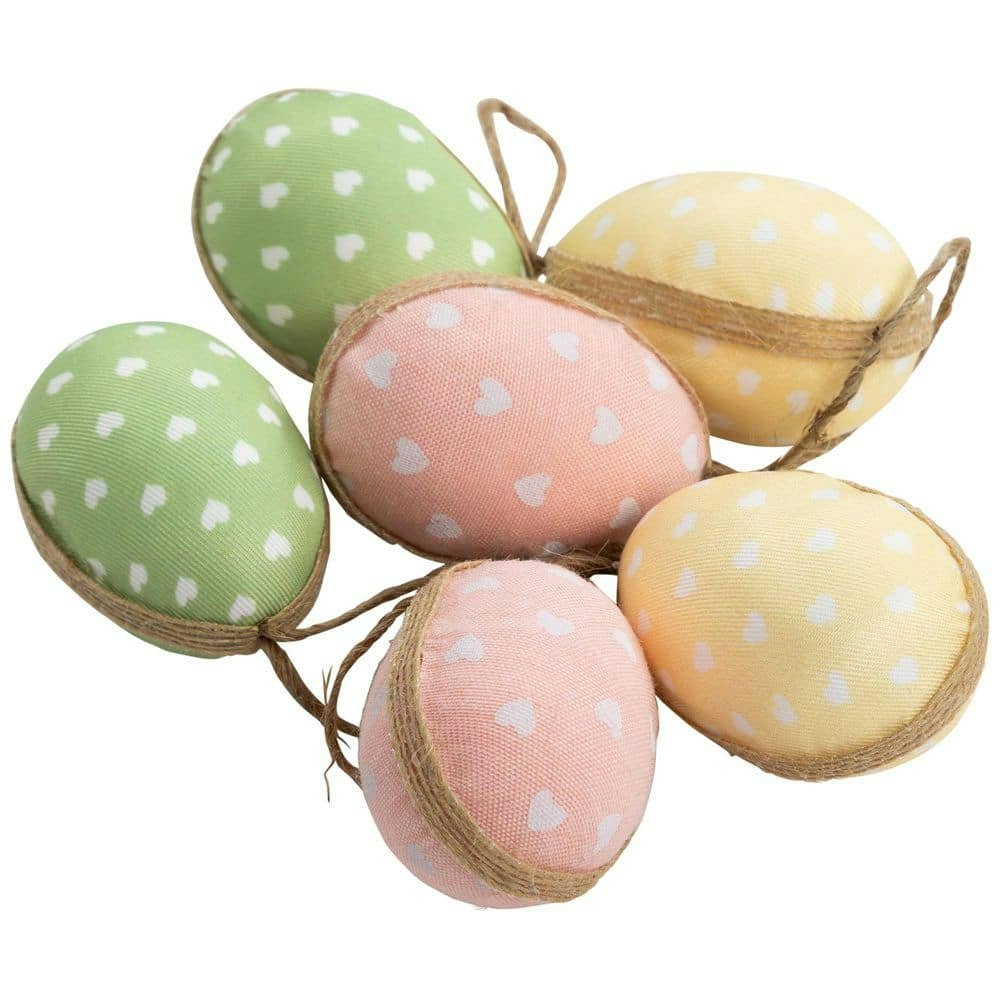Pastel Fabric Easter Egg Ornament 6-Pack: $22.99 Pastel Fabric Easter Egg Ornament 6-Pack: $22.99