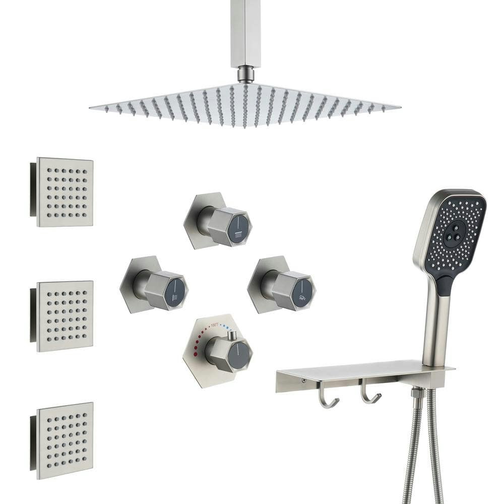 7-Spray Wall Mount Dual Shower Head and Handheld System 2.5-GPM: $305 7-Spray Wall Mount Dual Shower Head and Handheld System 2.5-GPM: $305