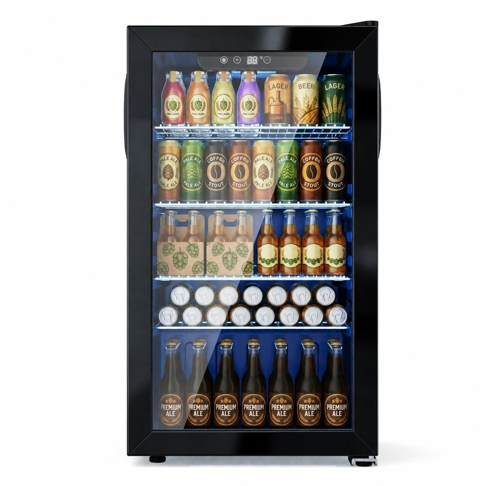 Snowyermine 130-Can Beverage Refrigerator: $189.98 Snowyermine 130-Can Beverage Refrigerator: $189.98