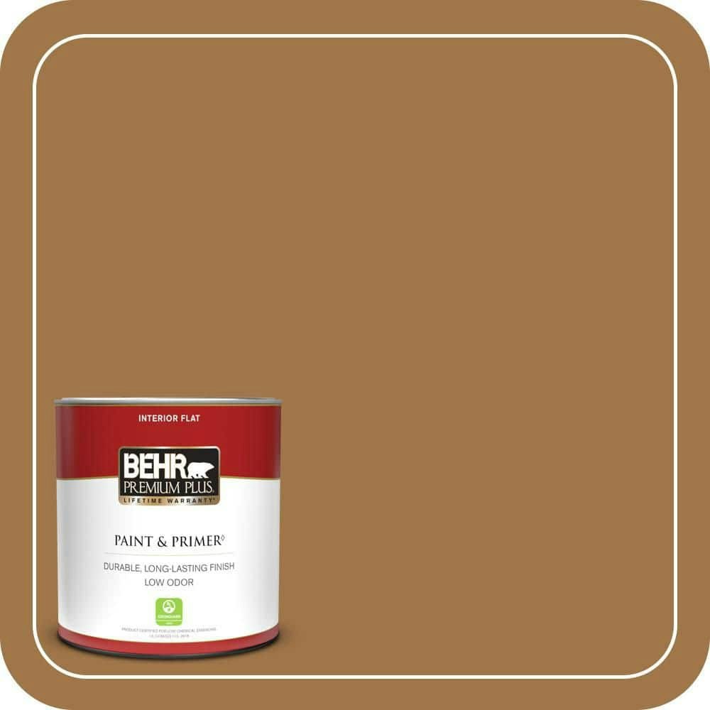 Behr Premium Plus Wave of Grain Flat Interior Paint & Primer 1-Quart: $17.48 Behr Premium Plus Wave of Grain Flat Interior Paint & Primer 1-Quart: $17.48