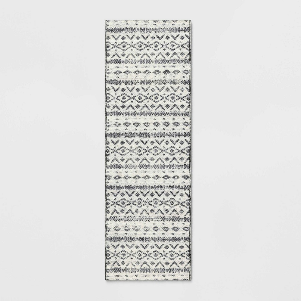 Threshold Luna Aztec Diamond 2'4"x7' Washable Runner Rug: $50 Threshold Luna Aztec Diamond 2'4"x7' Washable Runner Rug: $50