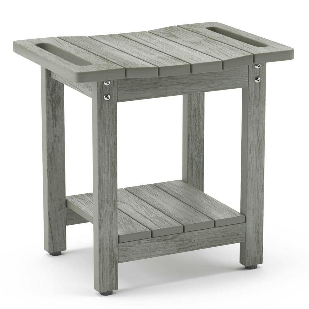 Polystyrene Shower Bench with Handles and Shelf: $146.99 Polystyrene Shower Bench with Handles and Shelf: $146.99
