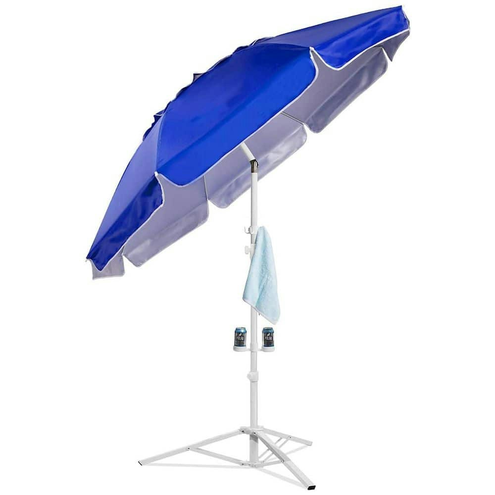 6.5-Foot Blue Shade Umbrella with Stand: $175.99 6.5-Foot Blue Shade Umbrella with Stand: $175.99
