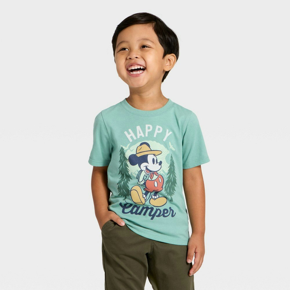 Toddler Boys' Disney Mickey Mouse Happy Camper T-Shirt: $8 Toddler Boys' Disney Mickey Mouse Happy Camper T-Shirt: $8