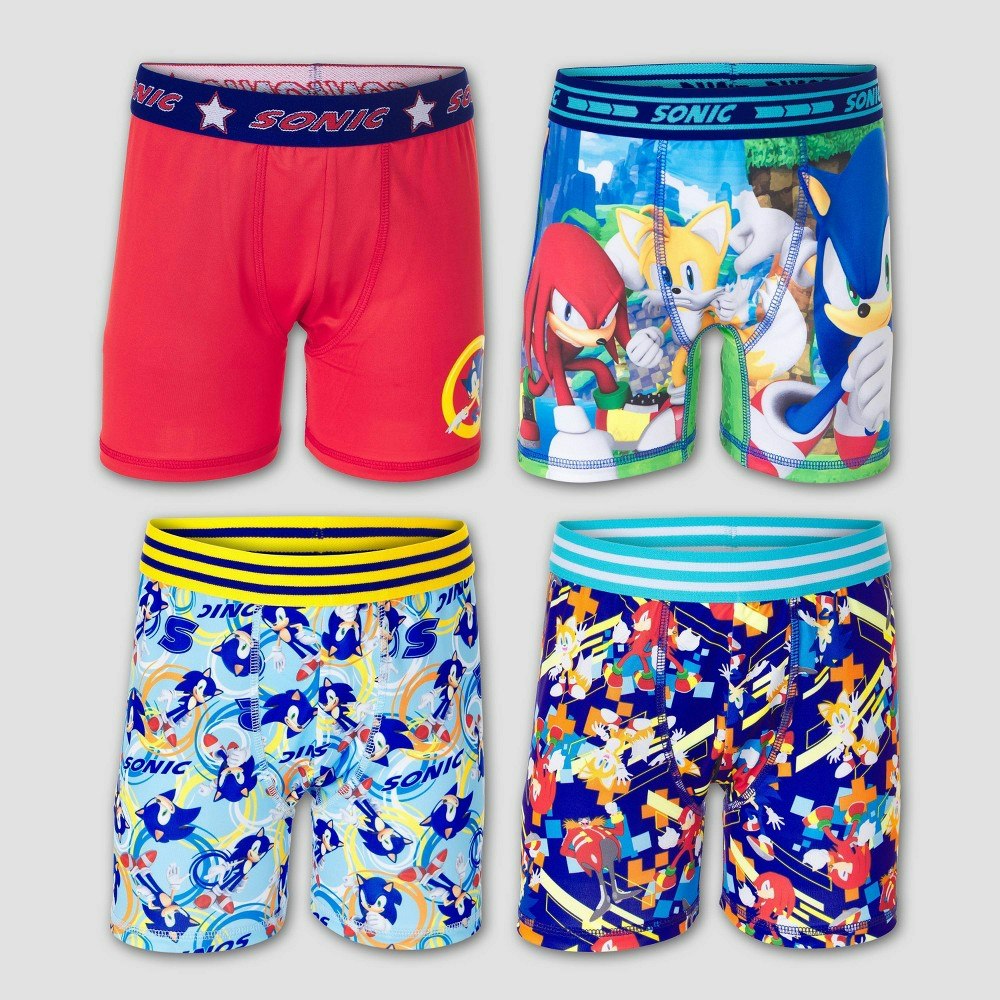 Boys' Sonic the Hedgehog Underwear 4-Pack: $14 Boys' Sonic the Hedgehog Underwear 4-Pack: $14