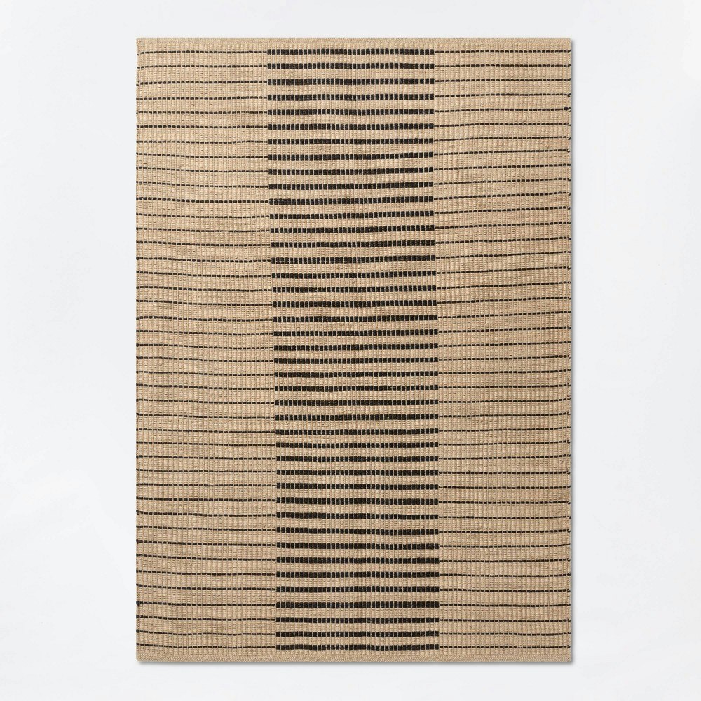 Threshold 5'x7' Reseda Hand Woven Striped Jute Cotton Area Rug: $100 Threshold 5'x7' Reseda Hand Woven Striped Jute Cotton Area Rug: $100